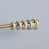 925 Sterling Silver Minimalism Round Hoop Earrings For Women