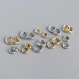 925 Sterling Silver Minimalism Round Hoop Earrings For Women