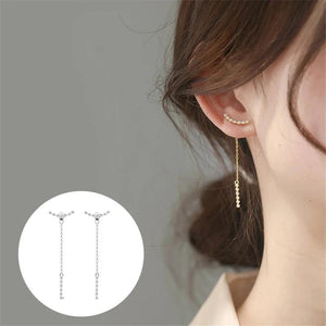 Long Tassel Charm Earrings Party Wedding Jewelry