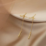 Long Tassel Charm Earrings Party Wedding Jewelry