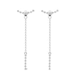 Long Tassel Charm Earrings Party Wedding Jewelry