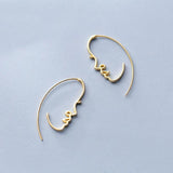 MloveAcc Style Face Drop Earrings 925 Sterling Silver Women