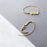 MloveAcc Style Face Drop Earrings 925 Sterling Silver Women