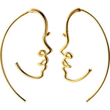 MloveAcc Style Face Drop Earrings 925 Sterling Silver Women