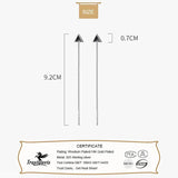 TrustDavis 925 Silver Triangle Linked Ear Line Earrings