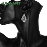 925 Silver Water Drop Earrings Wedding Jewelry