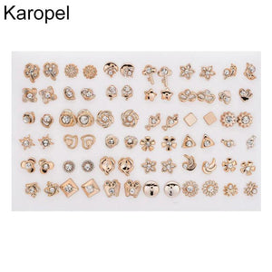 36 Pairs Mixed Style Stud Earrings Set for Women and Girls Jewelry