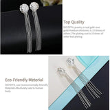 925 Sterling Silver Romantic Rose Flower Earrings for Women