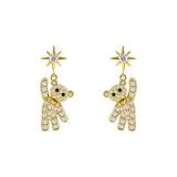 Karopel Little Bear Student Earrings - Sexy Party Ladies Dress with Earrings