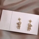 Karopel Little Bear Student Earrings - Sexy Party Ladies Dress with Earrings
