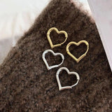 Karopel Love Hoop Earrings Female Sense Ear Buckle Studs Ins Ear Studs Jewelry