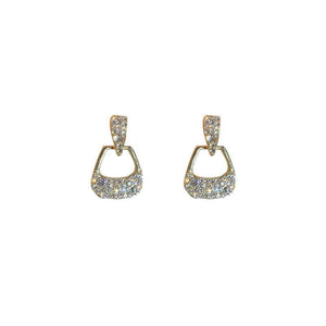 Karopel Fresh Crystal Drop Earrings Sweet Lovely Geometric Women Earrings