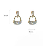 Karopel Fresh Crystal Drop Earrings Sweet Lovely Geometric Women Earrings