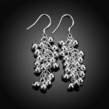 925 Silver Smooth Bead Drop Earring for Women
