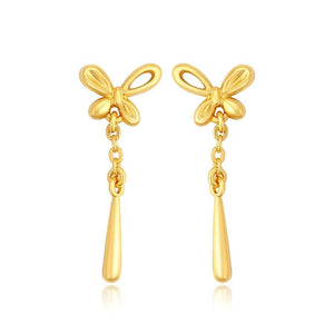 24k Gold-plated Butterfly Earrings for Women