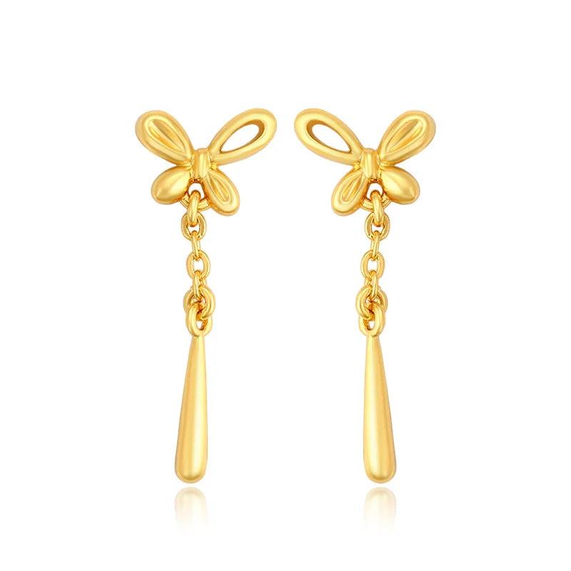 24k Gold-plated Butterfly Earrings for Women