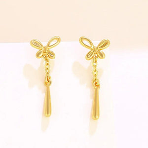24k Gold-plated Butterfly Earrings for Women