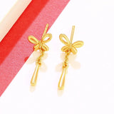 24k Gold-plated Butterfly Earrings for Women