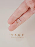 Yasu 925 Silver 18K Zirconia Drop Earrings Wedding Jewelry