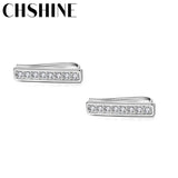 925 Silver Zircon Earrings Women Wedding Engagement Jewelry