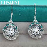 925 Silver Round Ball Earrings for Women