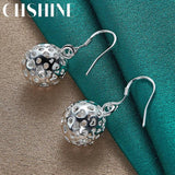 925 Silver Round Ball Earrings for Women