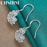 925 Silver Rose Flower Earrings for Women's Banquet Party