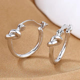 S925 Sterling Silver 10MM Round Knotted Earrings