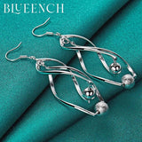 925 Silver Spinning Ball Earrings Wedding Jewelry