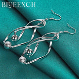 925 Silver Spinning Ball Earrings Wedding Jewelry