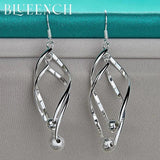 925 Silver Spinning Ball Earrings Wedding Jewelry