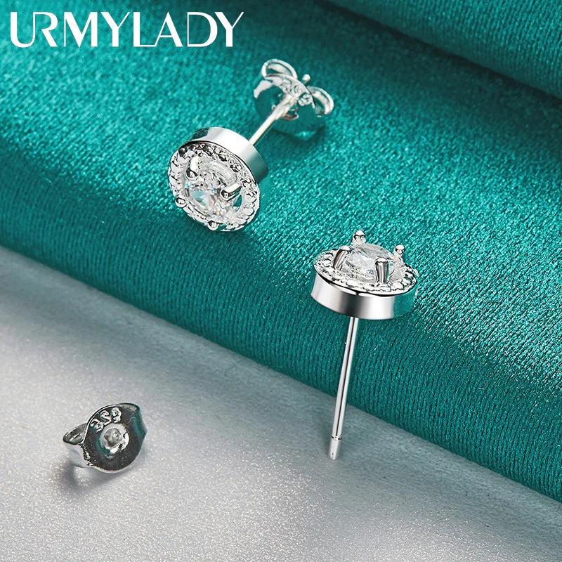 Elegant Zircon Stud Earrings for Women