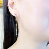 Dragonfly Drop Earrings in 925 Sterling Silver