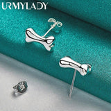 925 Silver Bone Stud Earrings Wedding Party Jewelry