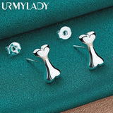 925 Silver Bone Stud Earrings Wedding Party Jewelry
