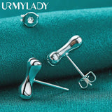 925 Silver Bone Stud Earrings Wedding Party Jewelry