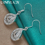 925 Sterling Silver Water Drop Earrings For Women
