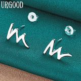 925 Silver Lightning Stud Earrings for Women