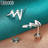 925 Silver Lightning Stud Earrings for Women