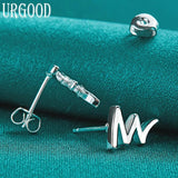 925 Silver Lightning Stud Earrings for Women