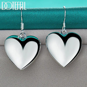 925 Silver Photo Frame Earring Wedding Jewelry