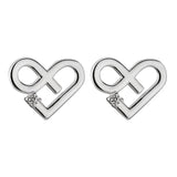 Sweety 925 Silver Heart Earrings Hollow Out Women All-Matched