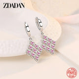 925 Silver Geometric Earrings For Women Jewelry