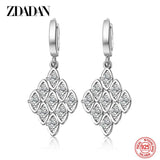 925 Silver Geometric Earrings For Women Jewelry