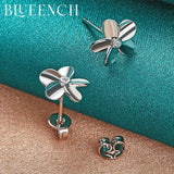925 Sterling Silver Floral Earrings for Women's Wedding Parties