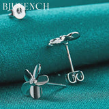 925 Sterling Silver Floral Earrings for Women's Wedding Parties