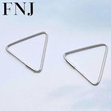 925 Silver Hoop Earrings for Women Fine S925 Sterling Earring