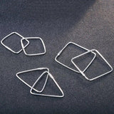 925 Silver Hoop Earrings for Women Fine S925 Sterling Earring