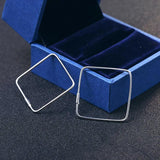 925 Silver Hoop Earrings for Women Fine S925 Sterling Earring