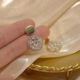 Sparkling Rhinestone Zircon Stud Earrings for Women